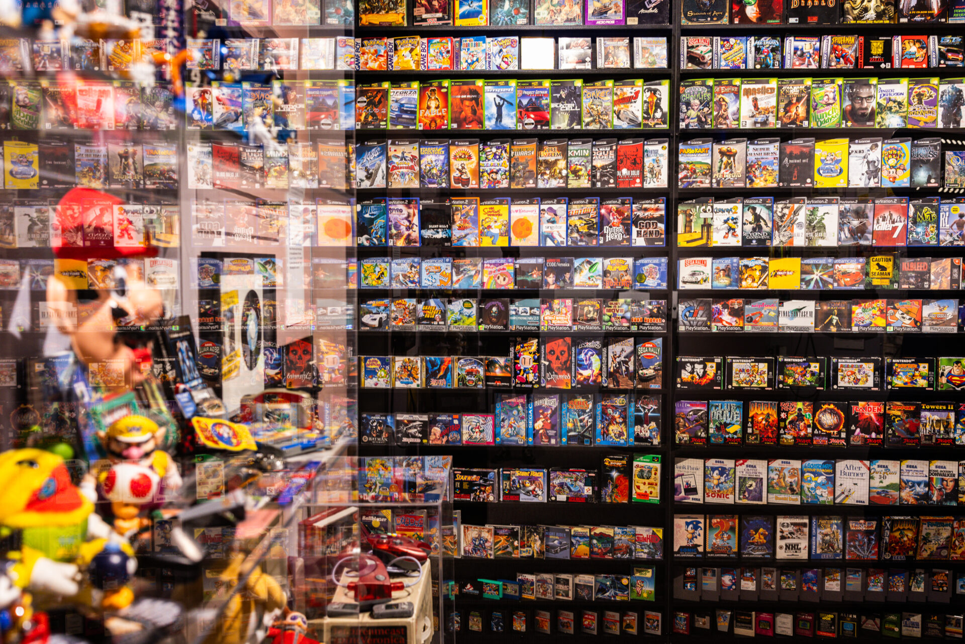 The Finnish Museum of Game's exhibition features an extensive collection of games.