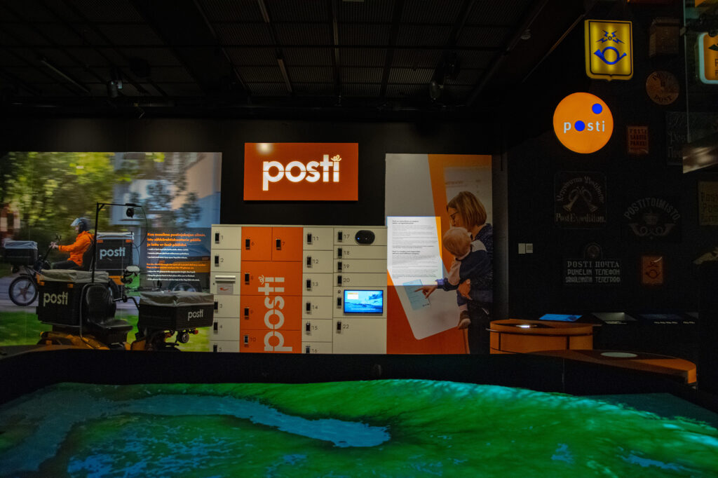 Postal museums exhibition area.